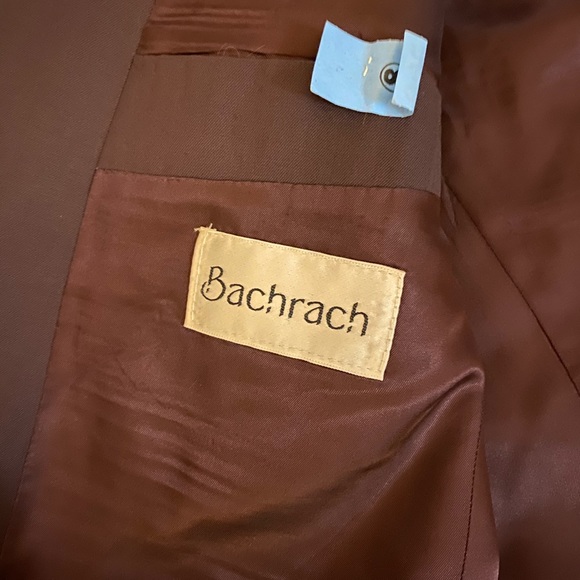 Maroon 6-Button Suit Coat from Bachrach - Picture 5 of 6